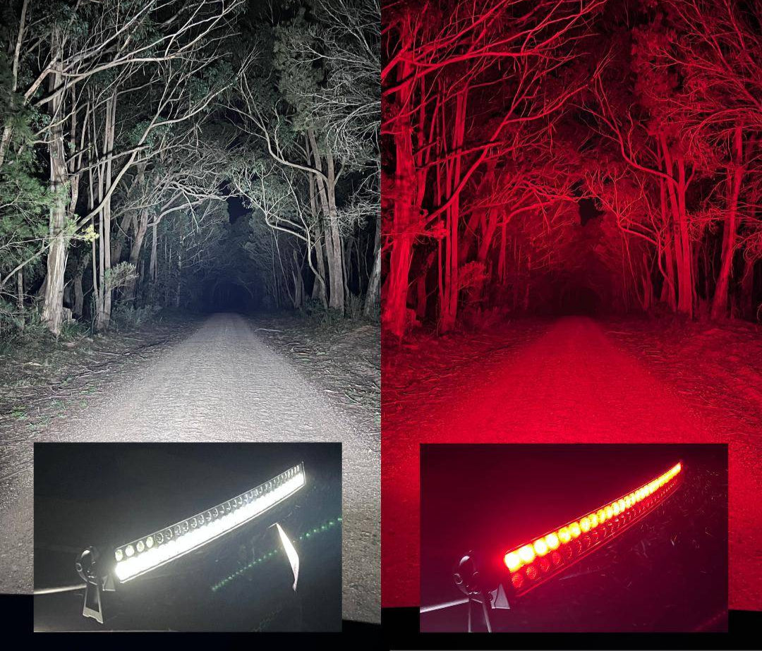 HuntLite 32″ Dual Row Hunting Lightbar – Red or Red/White