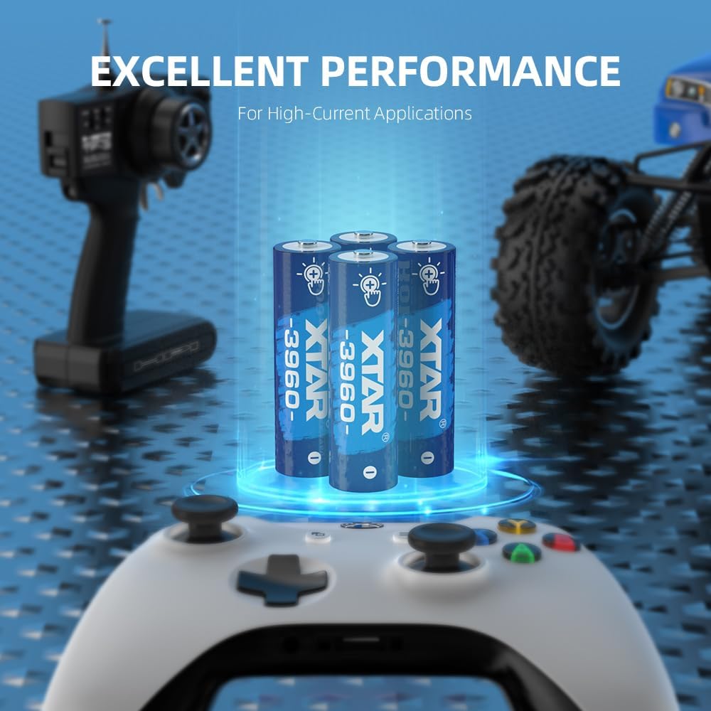 XTAR AA 1.5V 3960 Lithium Rechargeable Battery (Pack of 4)