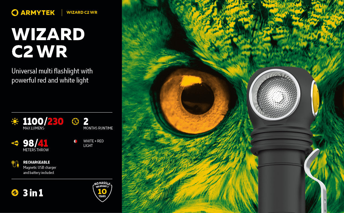 Armytek Wizard C2 WR Magnet USB (White Light)