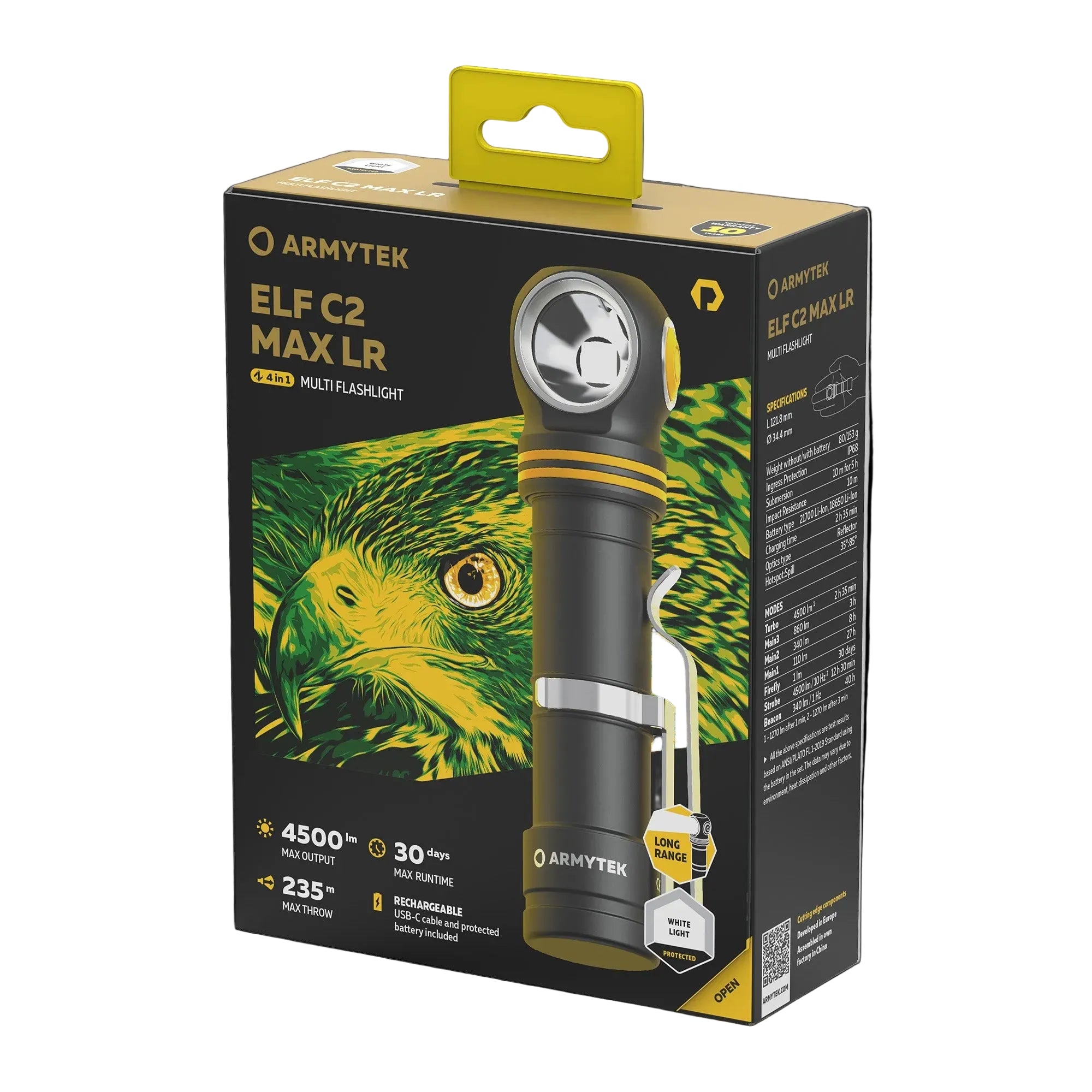 Armytek Elf C2 Max LR USB-C - White