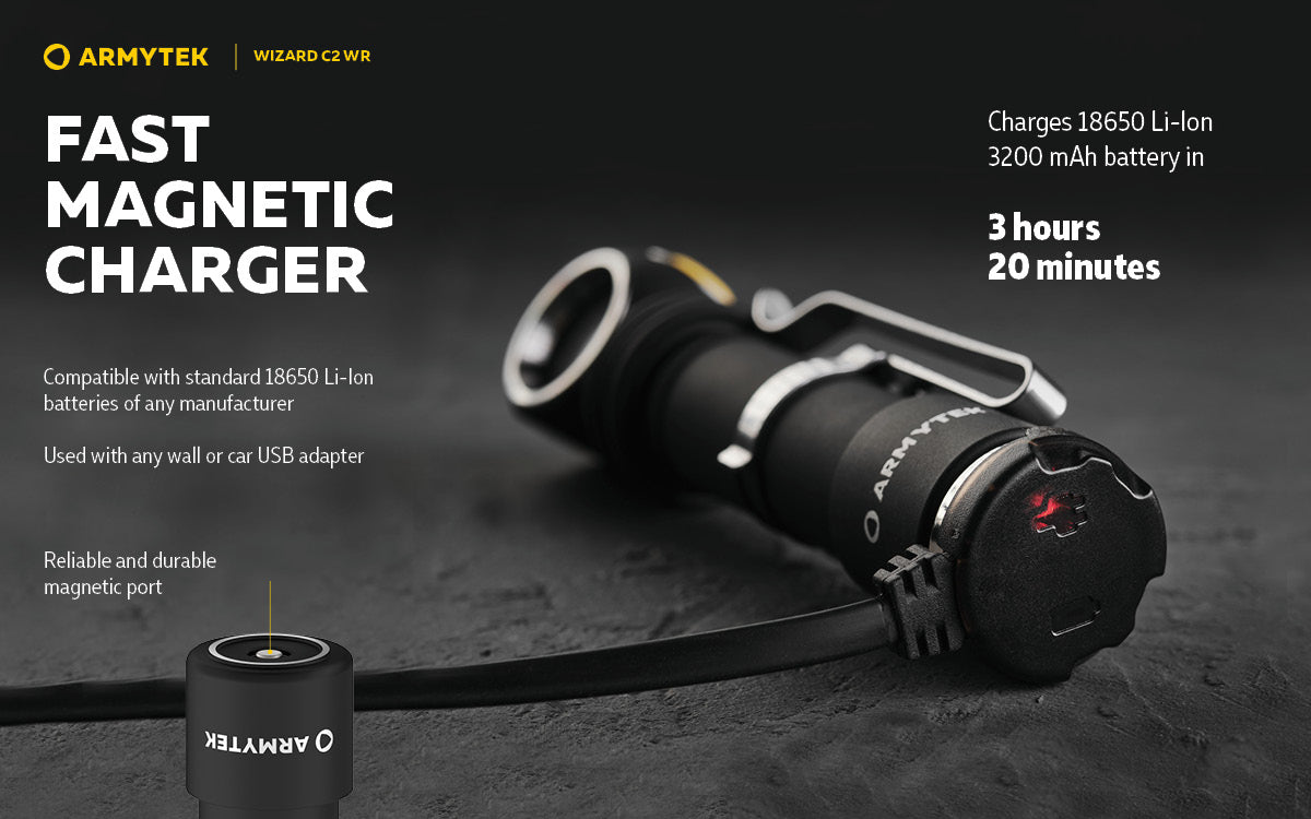Armytek Wizard C2 WR Magnet USB (Warm Light)