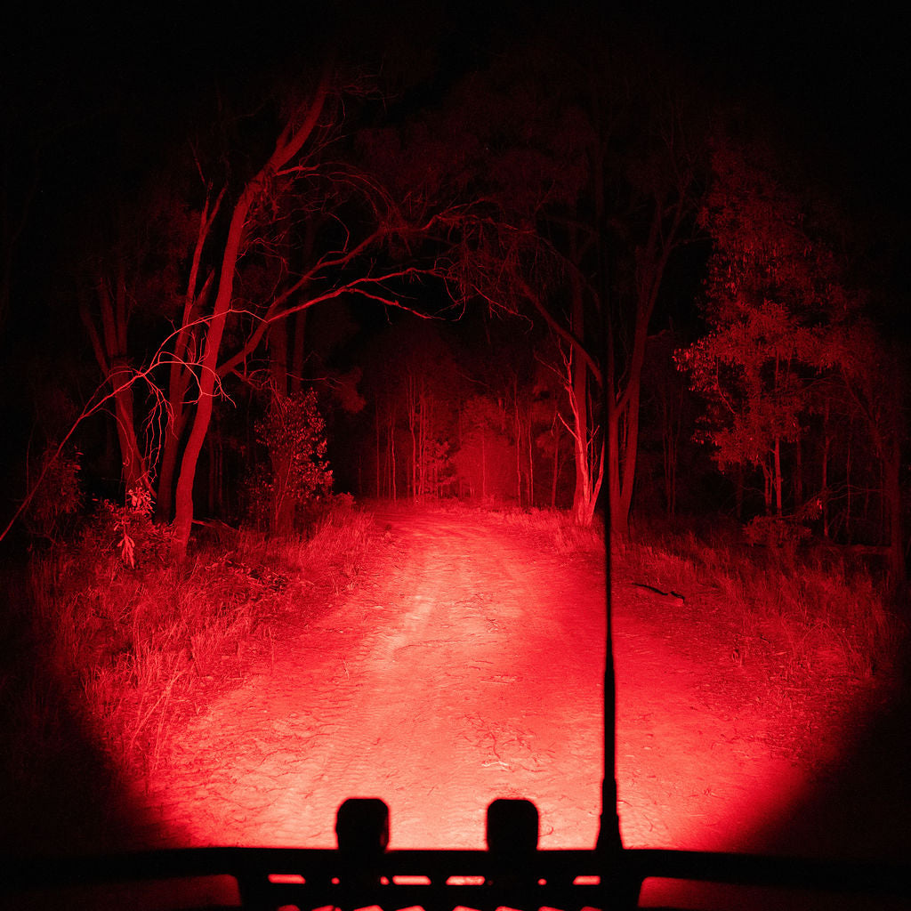 HuntLite 2″ Straight Red Combination Spot & Flood Beam Work Lights