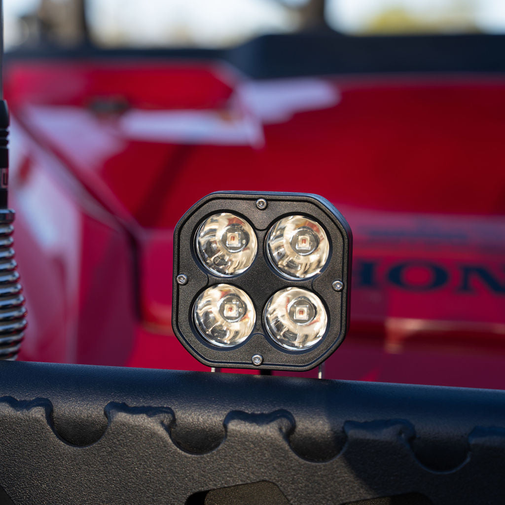 HuntLite 2″ Straight Red Combination Spot & Flood Beam Work Lights