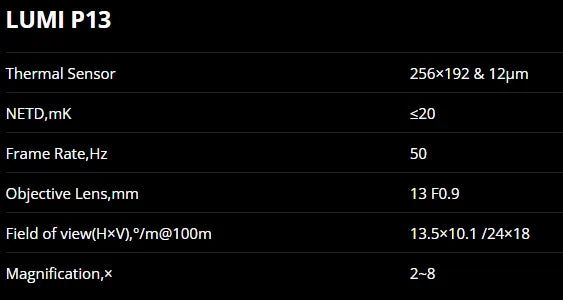 Nocpix LUMI P13 Thermal Monocular