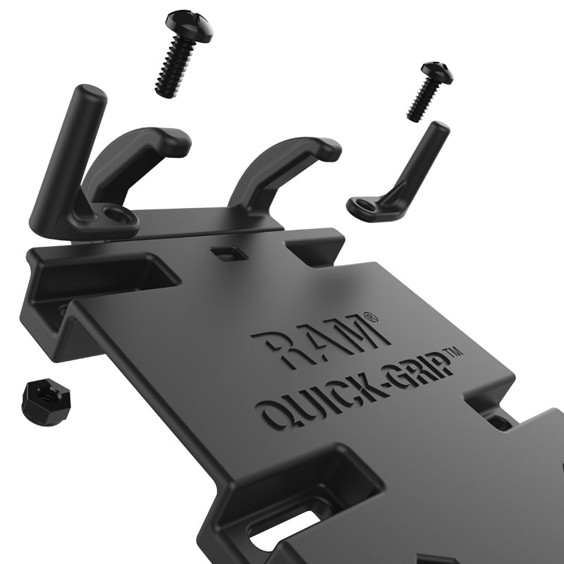 Black RAM Quick-Grip mounting system on a white background