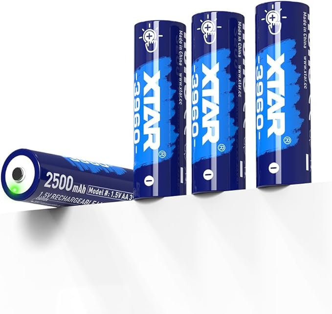 XTAR AA 1.5V 3960 Lithium Rechargeable Battery (Pack of 4)