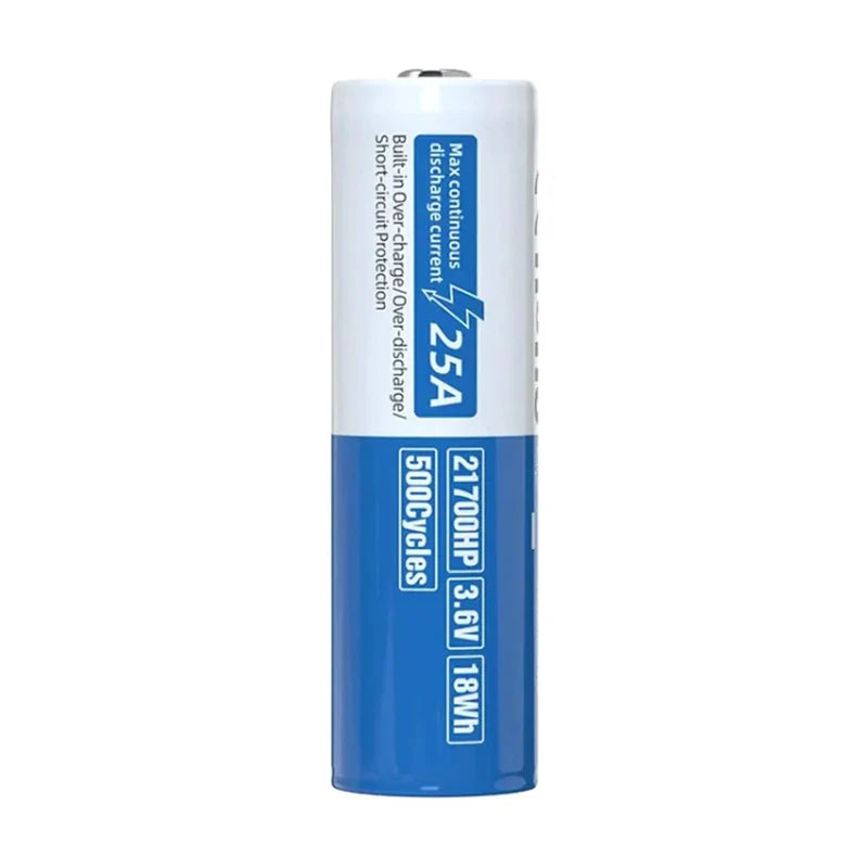 XTAR 21700HP 5000mAh 25A Lithium Battery