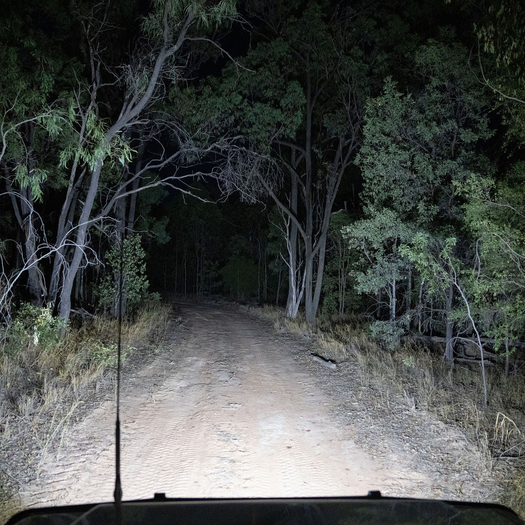 HuntLite 2″ Red and White Spread Beam Work Lights
