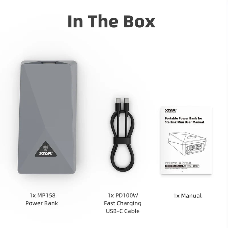 XTAR-Link MP158 Power Bank for Starlink Mini