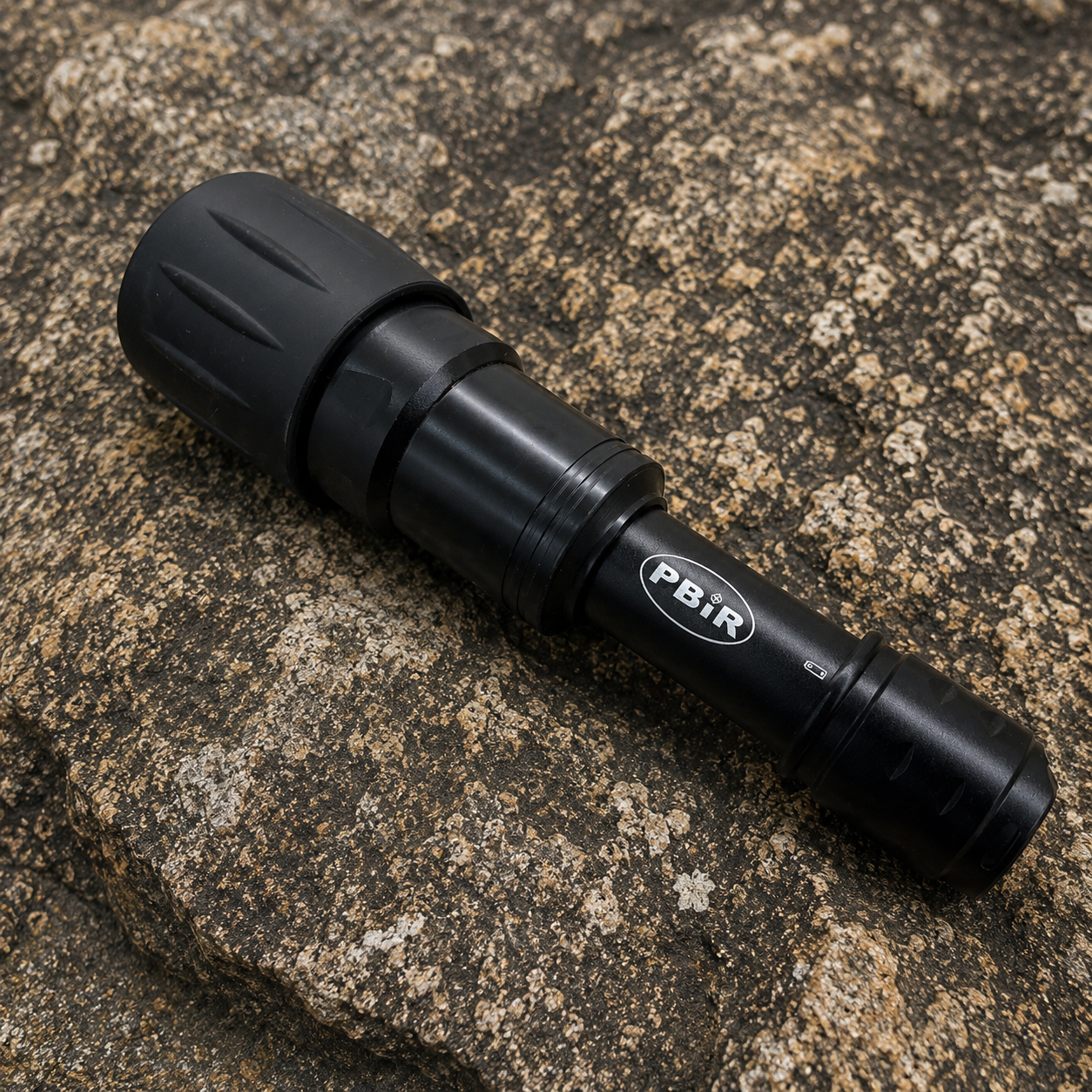 PBiR-X 850nm LED IR torch with XTAR 18650 battery for night vision hunting and pest control setups.