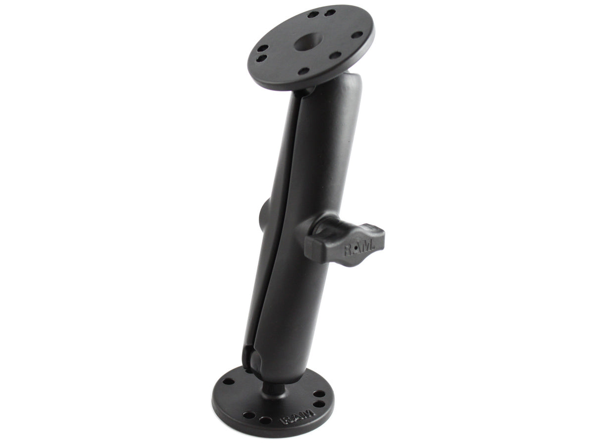 RAM Mounts RAM-B-101U-C Long Arm 1" Ball Mount Set with 2 x 2.5" Round Bases