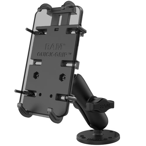 RAM Mounts RAM-B-138-PD4U Quick-Grip XL Phone Mount with Screw-Down Base