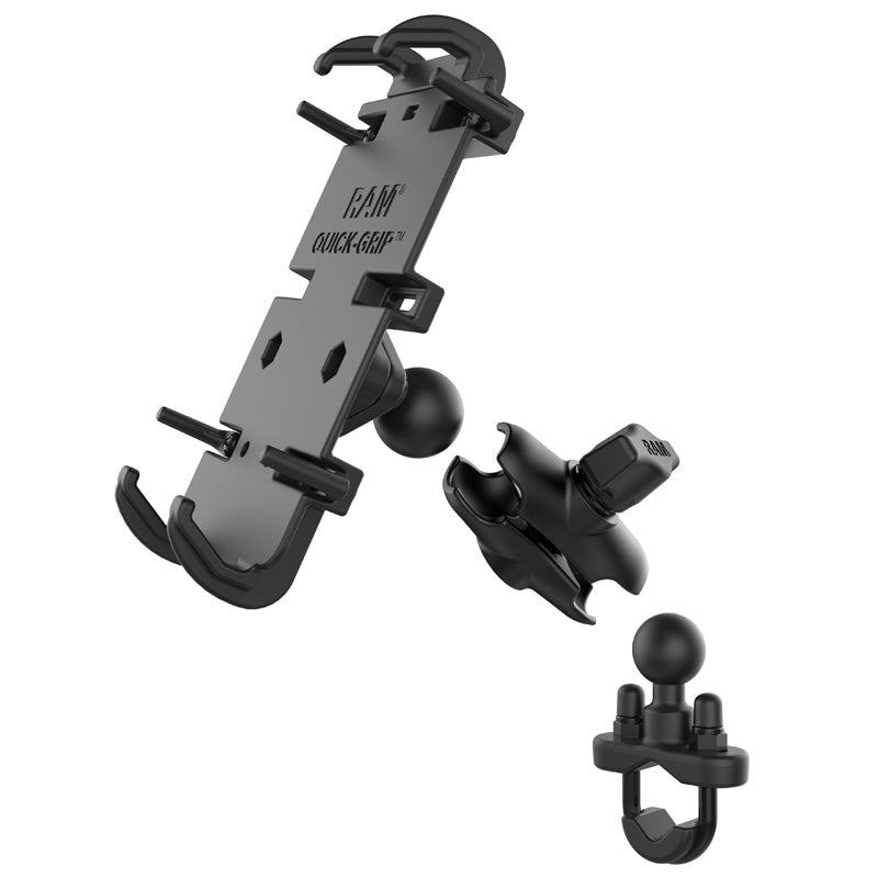 RAM Quick-Grip XL handlebar phone mount for pest control work