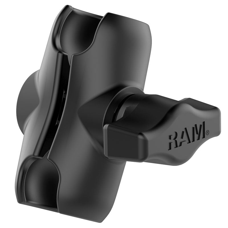 RAM Mounts RAM-B-201U-A Short Double Socket Arm (B-Size, 1″)