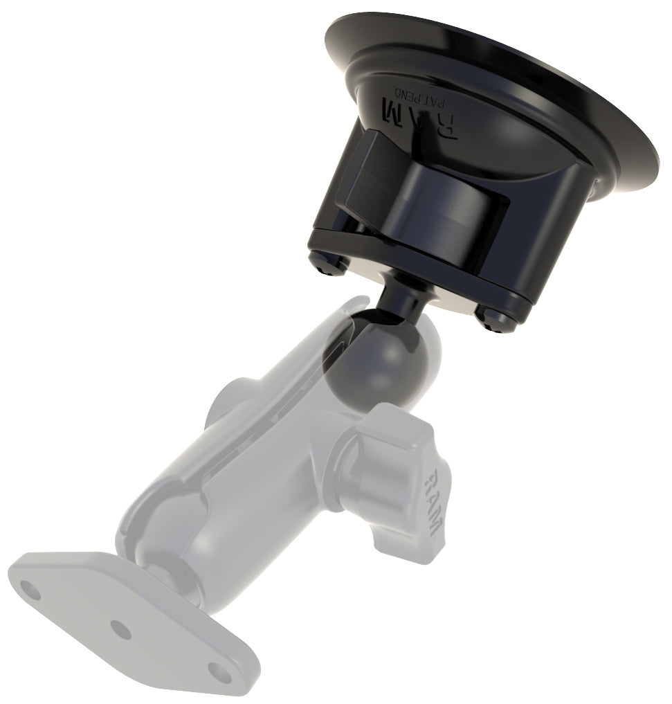 ram-b-224-1u mounted on windshield