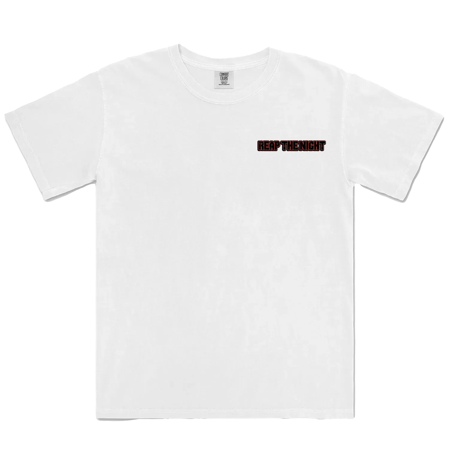 White front flat lay