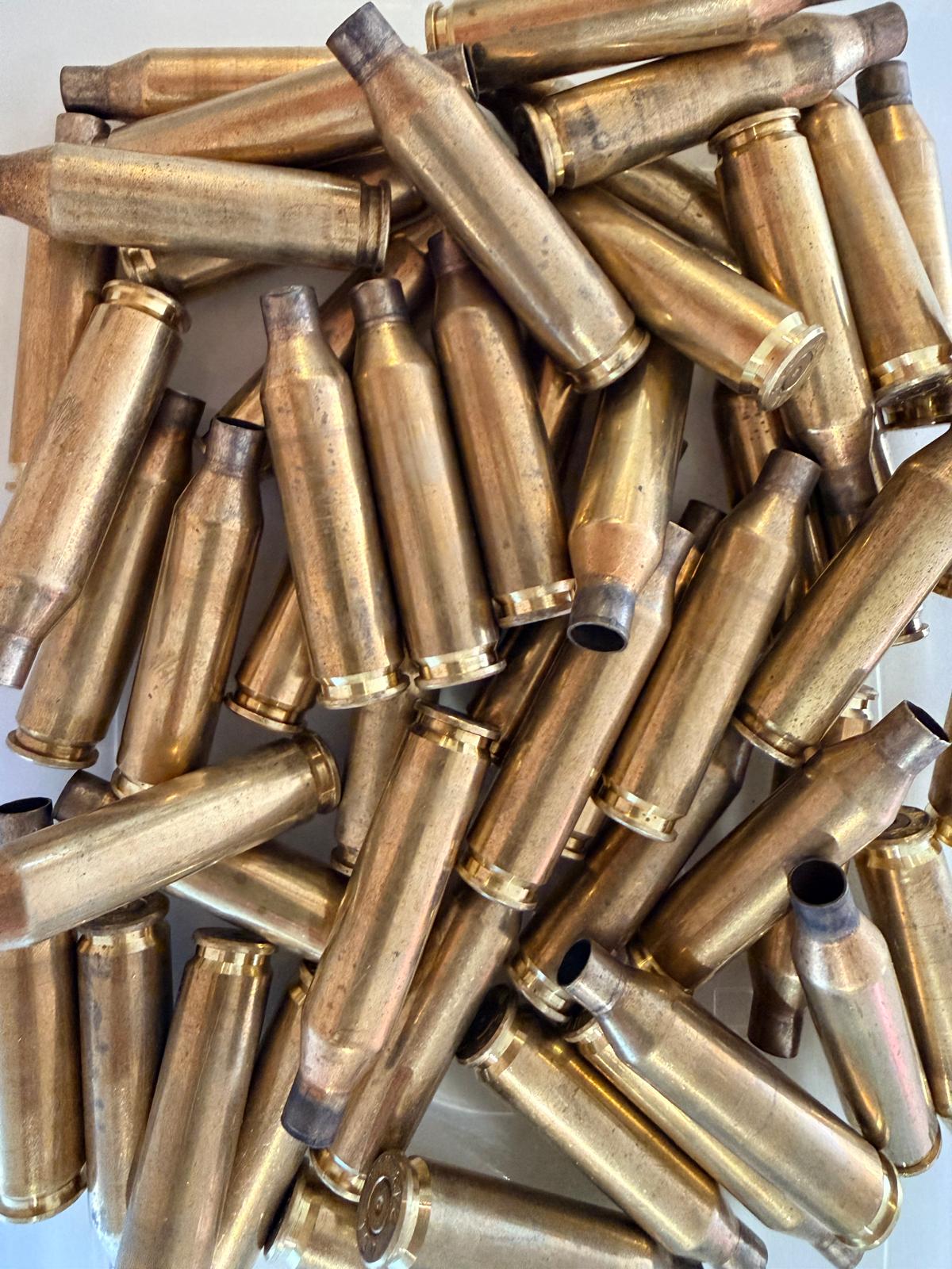 .243 Once-Fired Brass Cases - MIxed ADI and Rem Core-Lokt