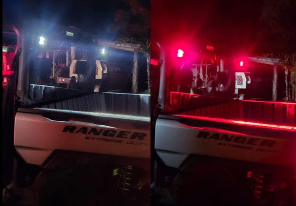 HuntLite Compact 2" Work Lights – Red or Red/White (Pair)