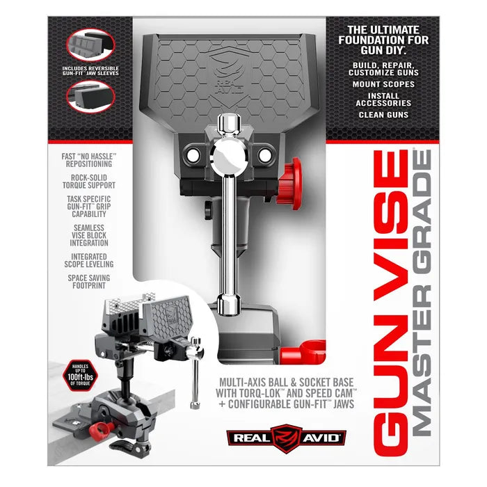Real Avid Master Gun Vise® | 360° Multi-Axis Gunsmithing Bench Vise