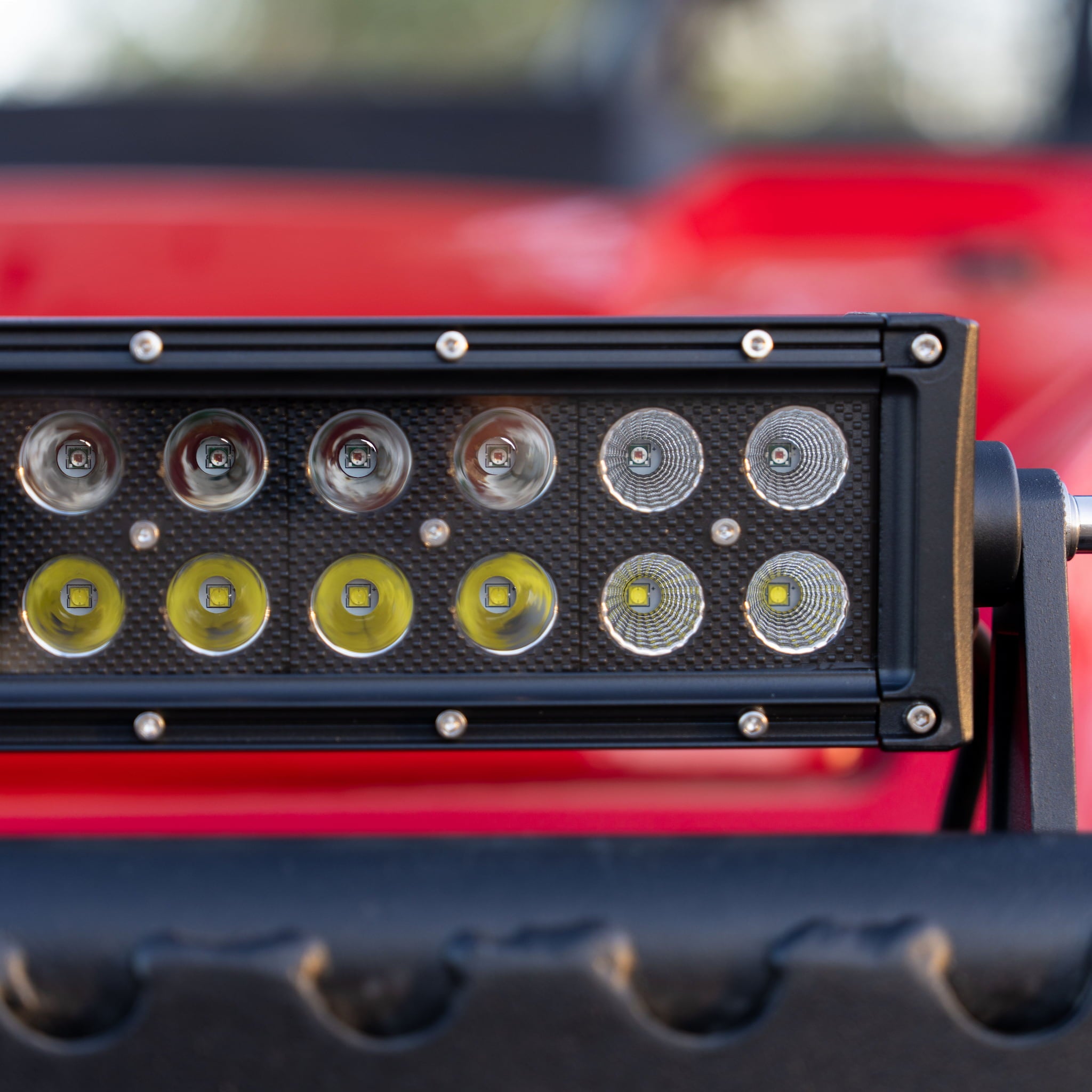 HuntLite 14″ Dual Row Hunting Lightbar – Red, Green/White or Red/White