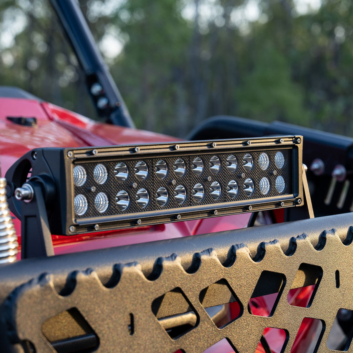 14″ Red / Red White Hunting Light Bar Australia | Dual Row LED | HuntLite
