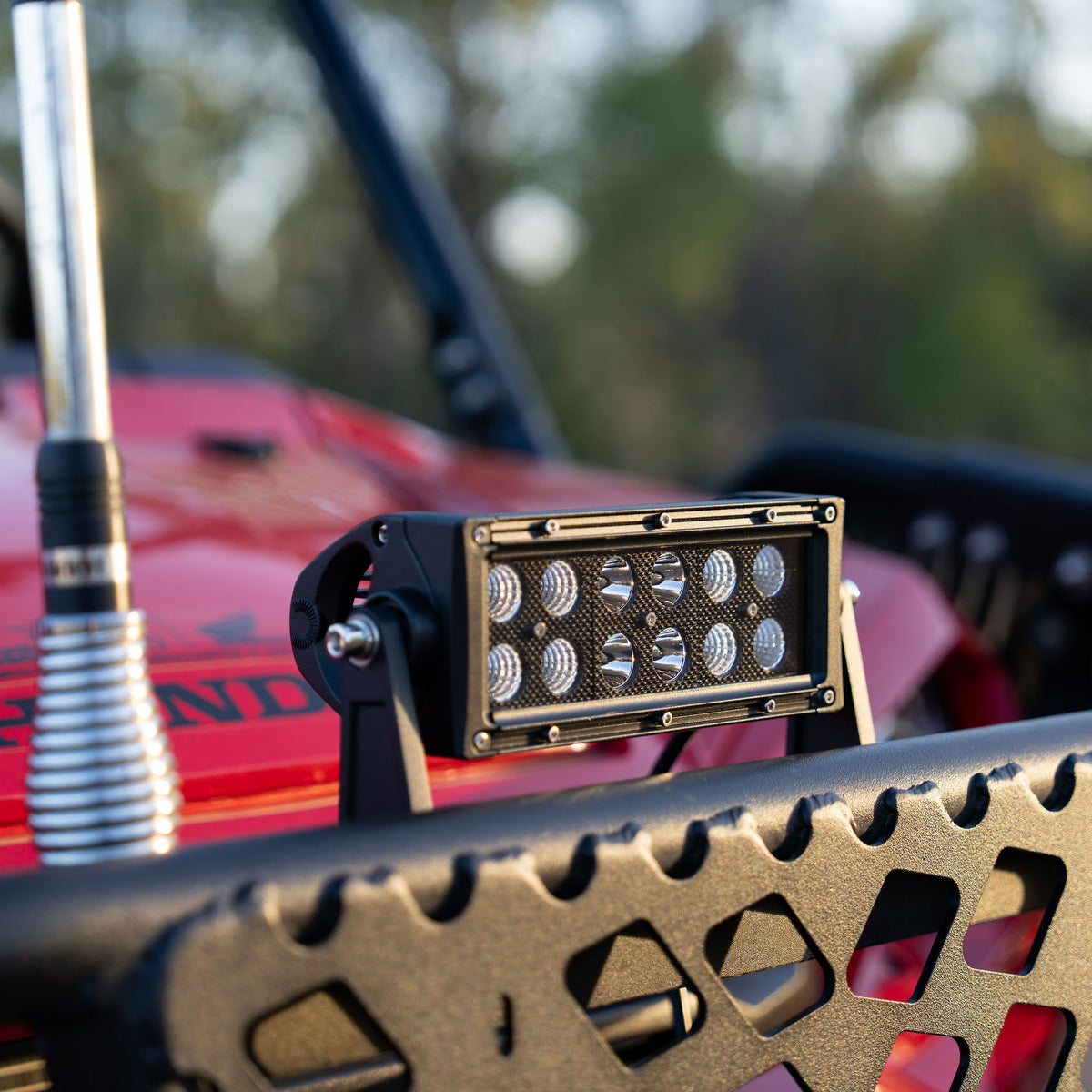 8″ Red / Red White Hunting Light Bar Australia | Dual Row LED | HuntLite