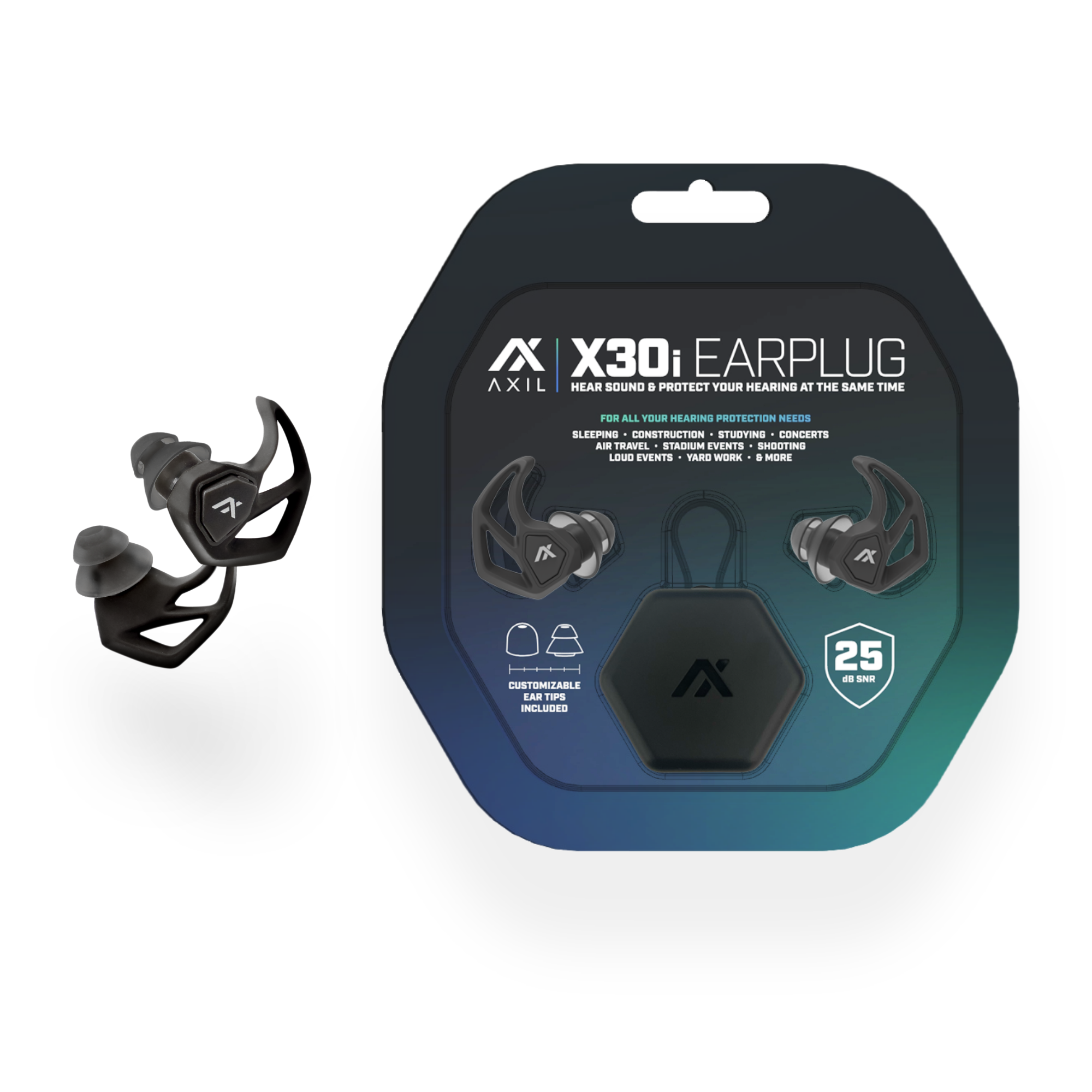 AXIL X30i Electronic Shooting Earplugs